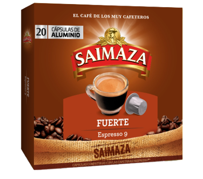 Saimaza espresso 9 capsulas fuerte